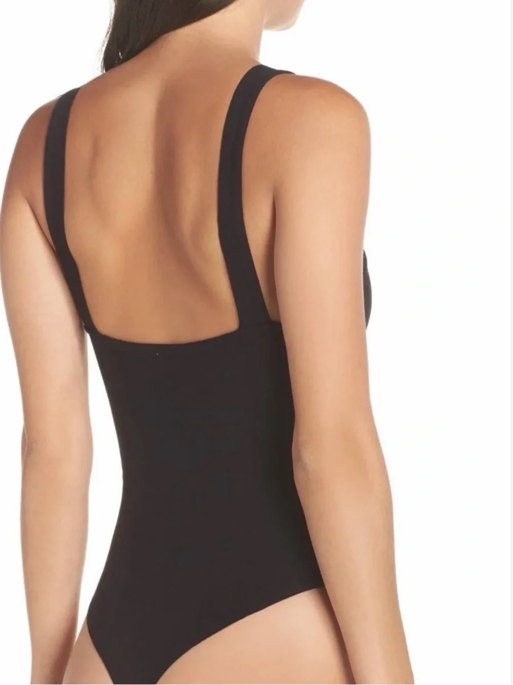 Free People Black Sweetheart Low Back Bodysuit Size Small